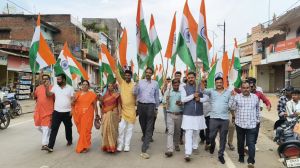 तिरंगा यात्रा बतौली 